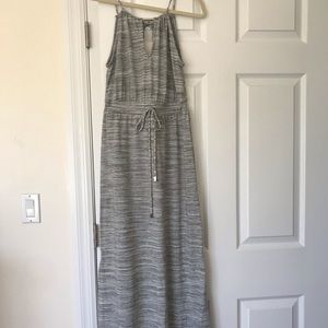NWT Banana Republic gray jersey maxi dress XXS